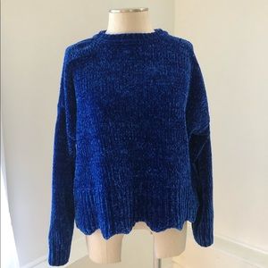 Ultra Plush Electric Blue Sweater